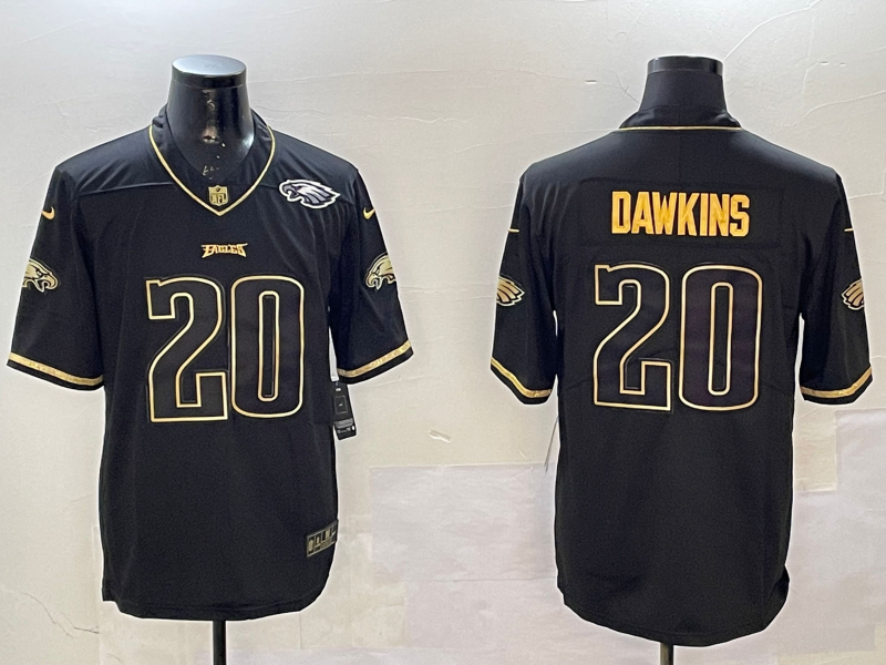 Men 2026 Philadelphia Eagles #20 Dawkins black Nike Limited NFL Jersey 001